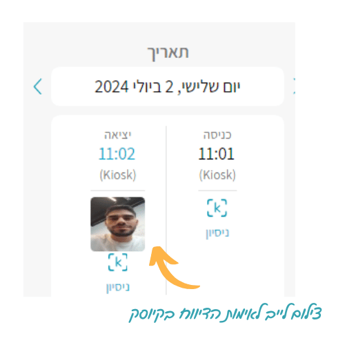 דיווח נוכחות בטאבלט