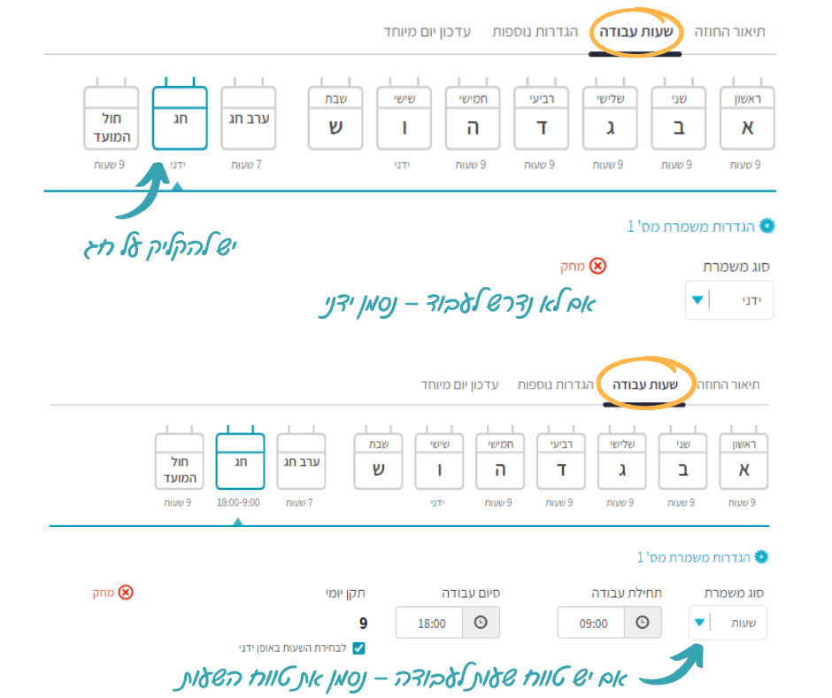 חישוב תקן בחג